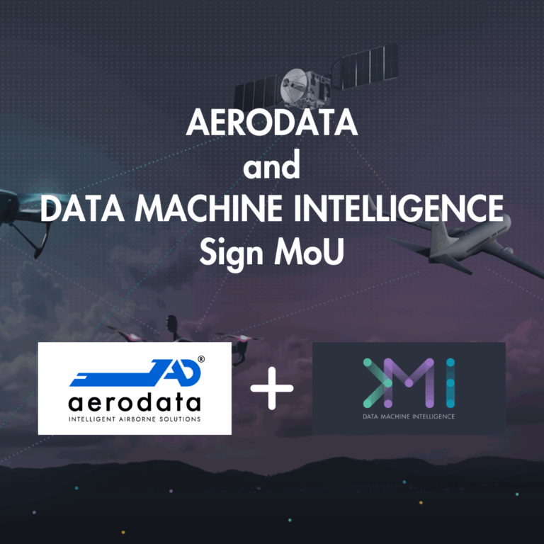 Text-Image: Headline: "Aerodata and Data Machine Intelligence sign MoU"